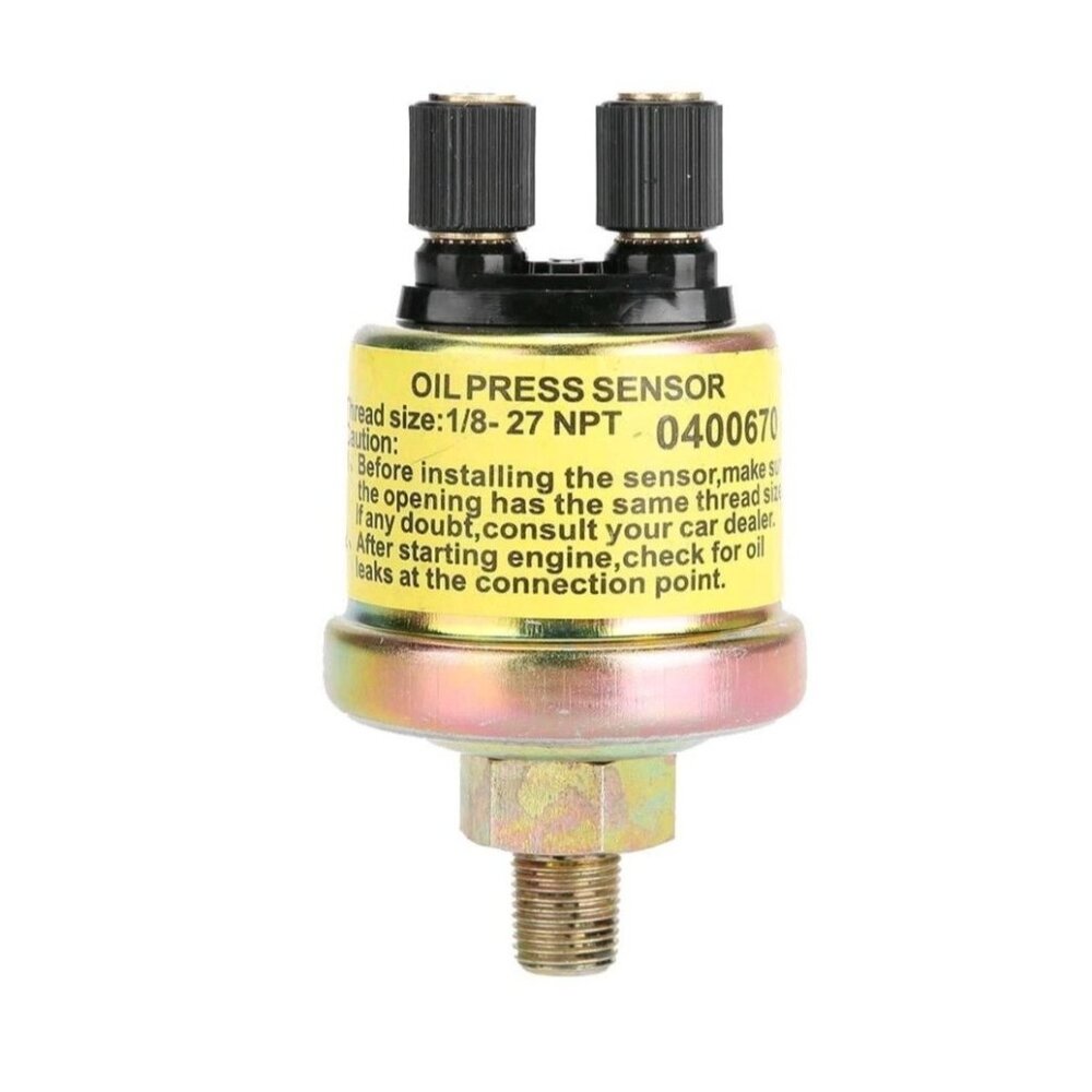 Universal Dual-End Oil Pressure Sensor 1/8-27 NPT Thread #0400670